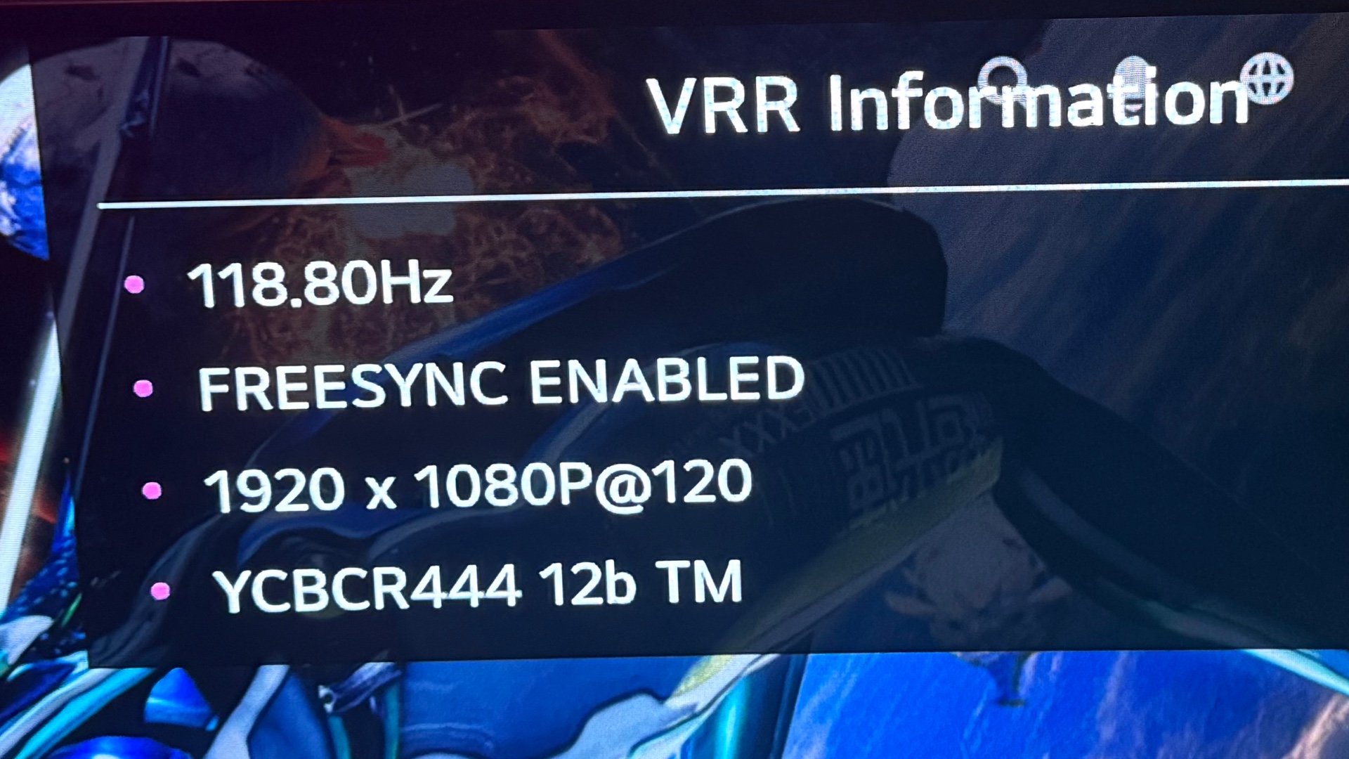 Photo of VRR info