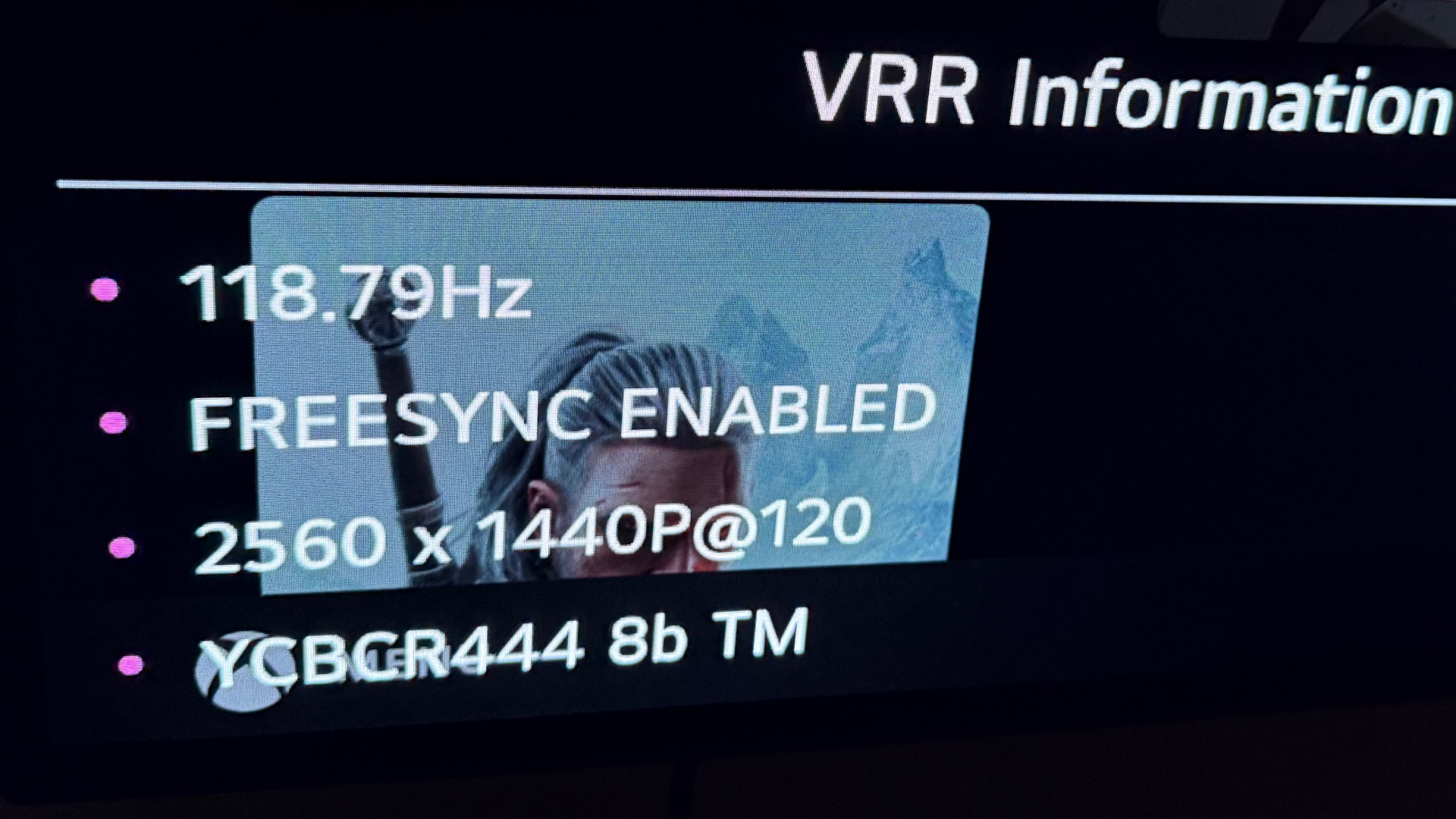Photo of VRR info