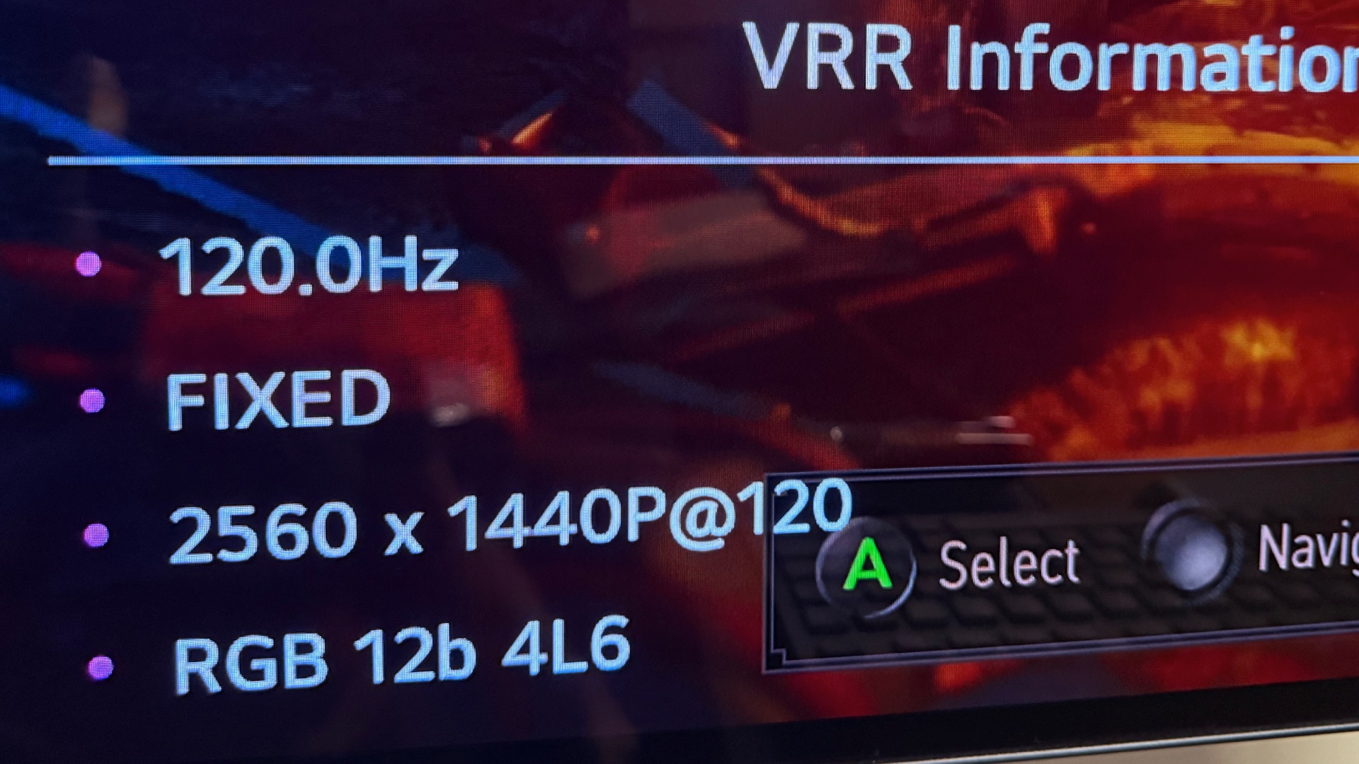Photo of VRR info