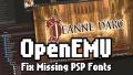 Missing PSP Fonts in OpenEmu