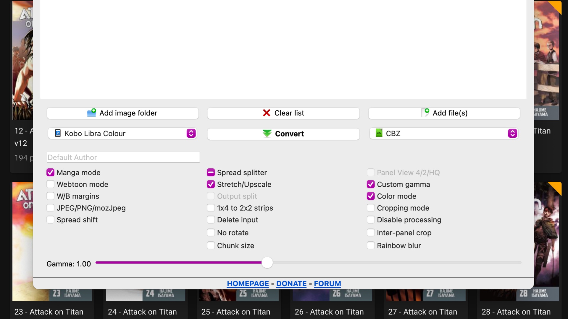 KCC screenshot