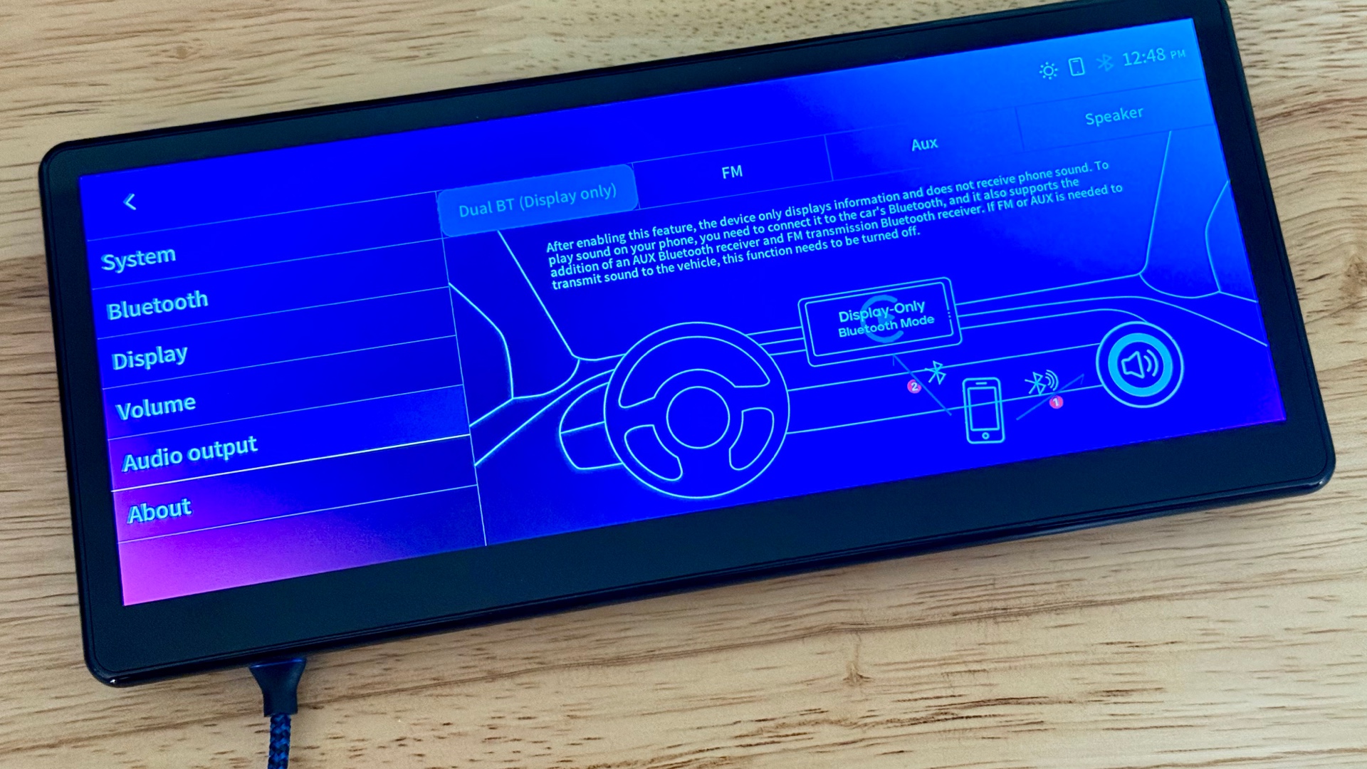 Photo of the UI