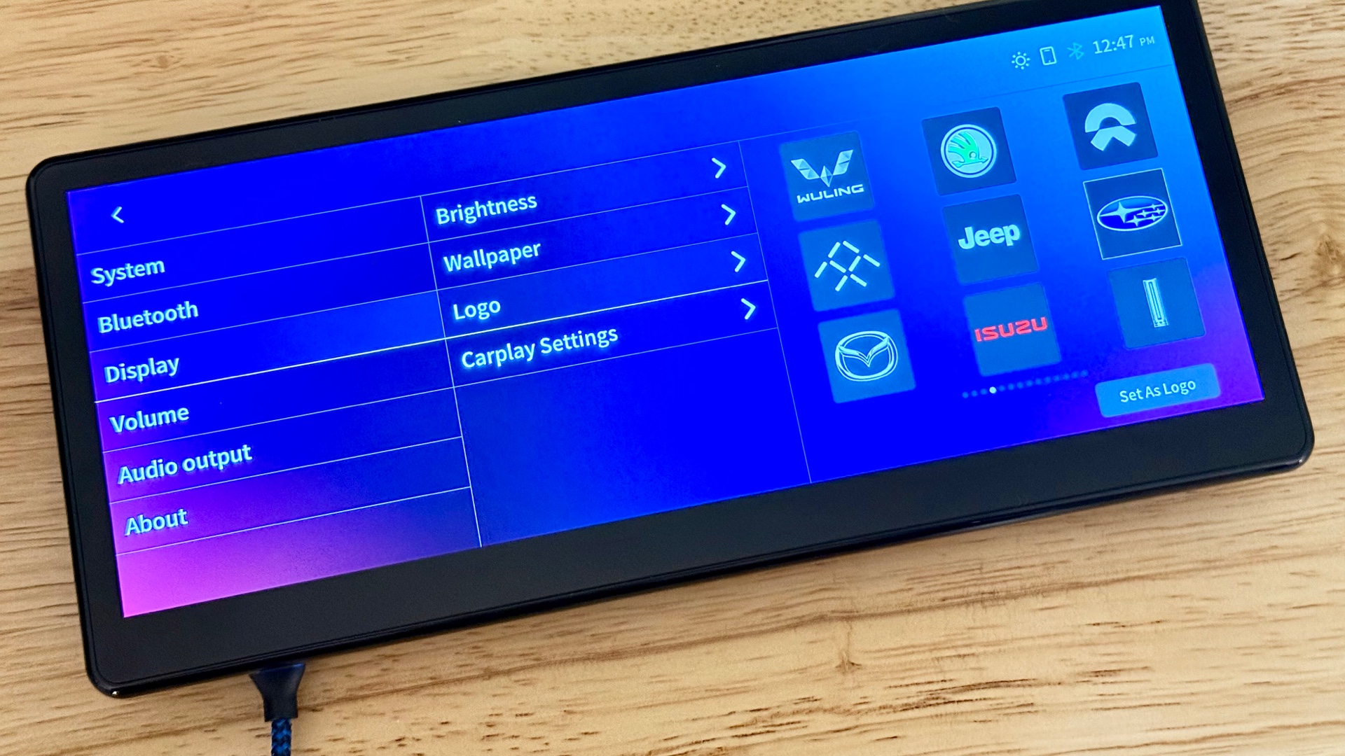 Photo of the UI